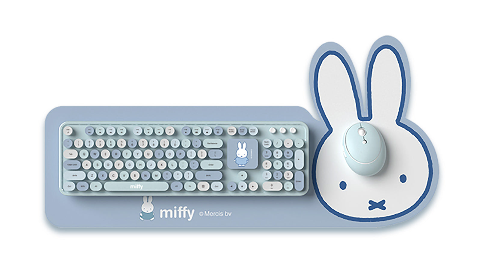 Mipow X Miffy Wireless Keyboard Mouse Combo with Mouse pad Full 