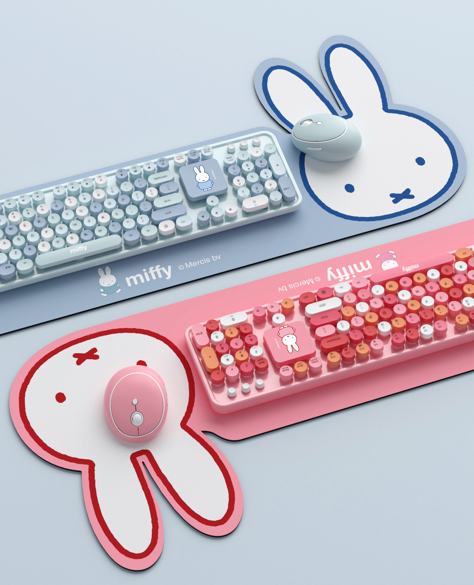 Mipow X Miffy Wireless Keyboard Mouse Combo with Mouse pad Full 