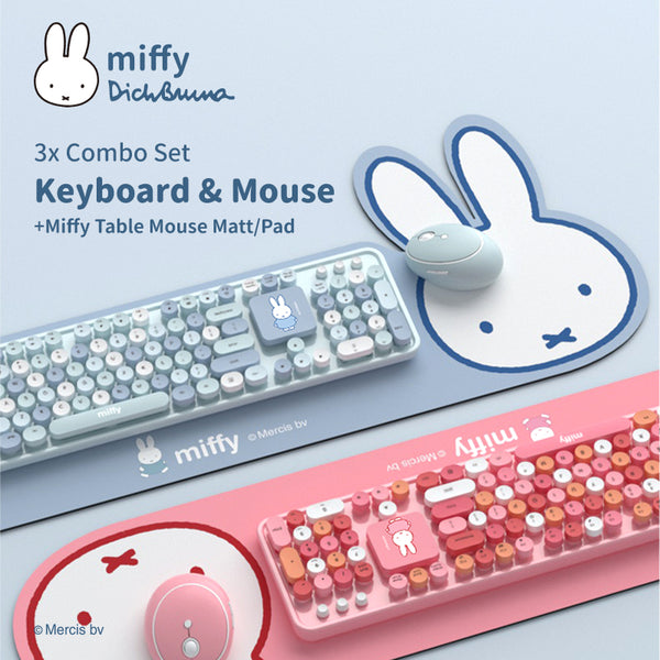 Jeugd Schurk heroïsch Mipow X Miffy Wireless Keyboard Mouse Combo with Mouse pad Full size Round  Keycaps, 2.4G, Gaming for Windows, Computer, Desktop, PC, Notebook, Laptop  – MIPOW