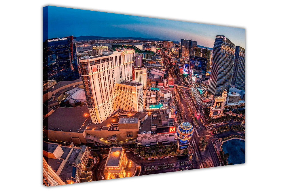 Iconic Las Vegas Strip View Framed Canvas Prints Wall Art ...