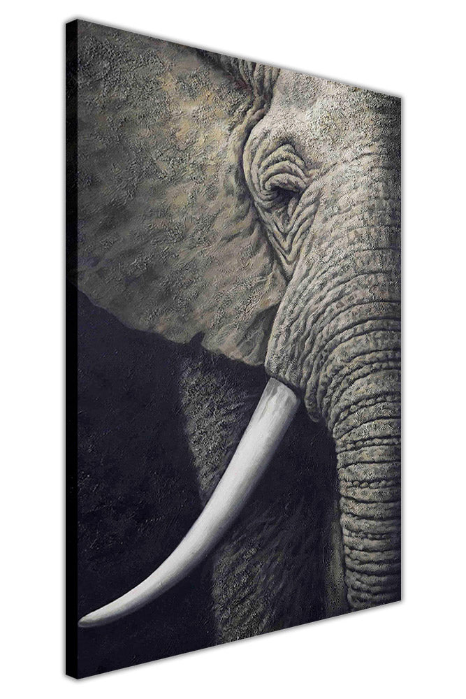 African Elephant Oil Painting Re Print On Framed Canvas Wall Art Prints Room Deco Poster Photo Landscape Pictures Home Decoration Artwork Canvasitup