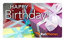 RunPhones Gift Card Happy Birthday