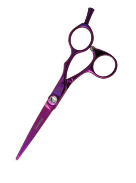 tri Hairdressing Scissors 5 / Purple Samurai Titanium