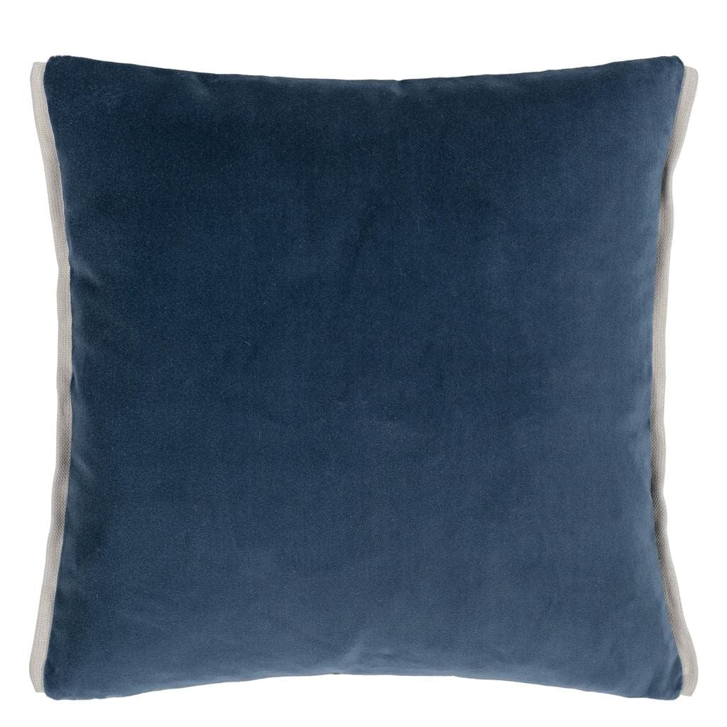 Uma Velvet Decorative Pillow in Teal, Charcoal, Gold & Gray