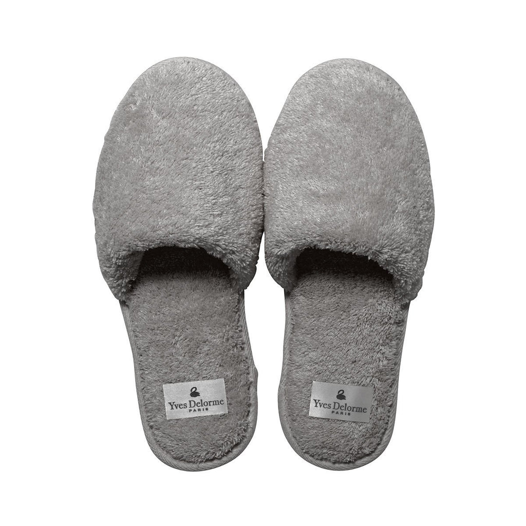 Etoile Platine Men's Slippers by Yves Delorme | Fig Linens and Home - gray slippers