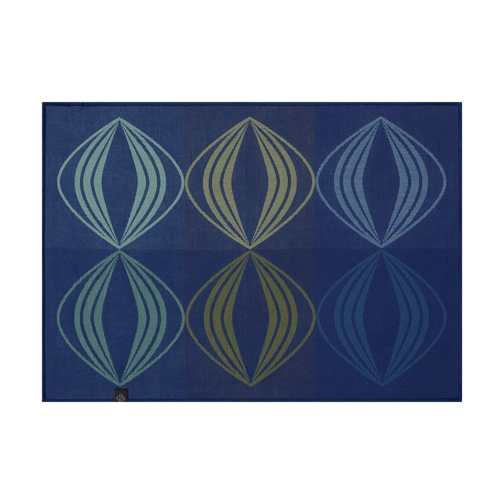 Le Jacquard FranÃ§ais KalÃ©idoscope Reversible Placemats Fig Linens Vision Blue Green