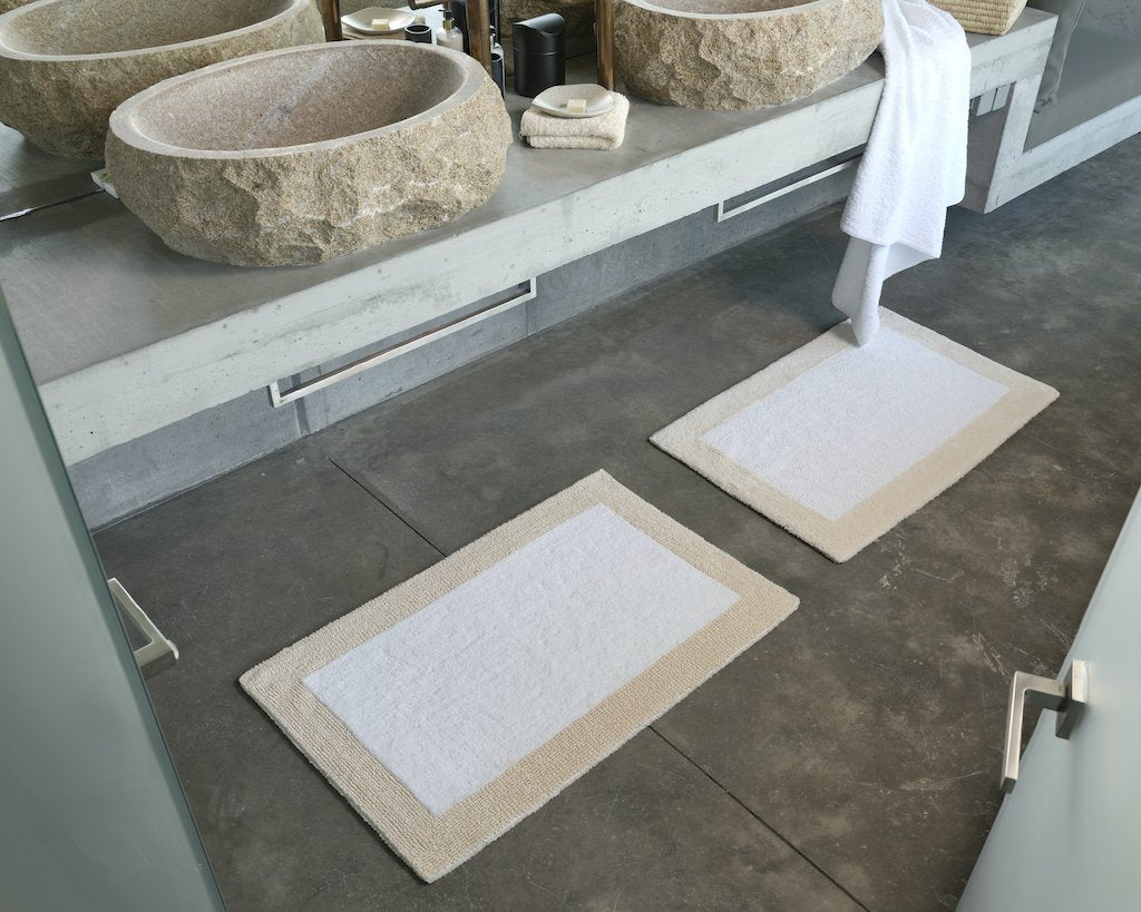 Abyss & Habidecor Small Double Bath Mats - Highcroft Fine Linens & Home