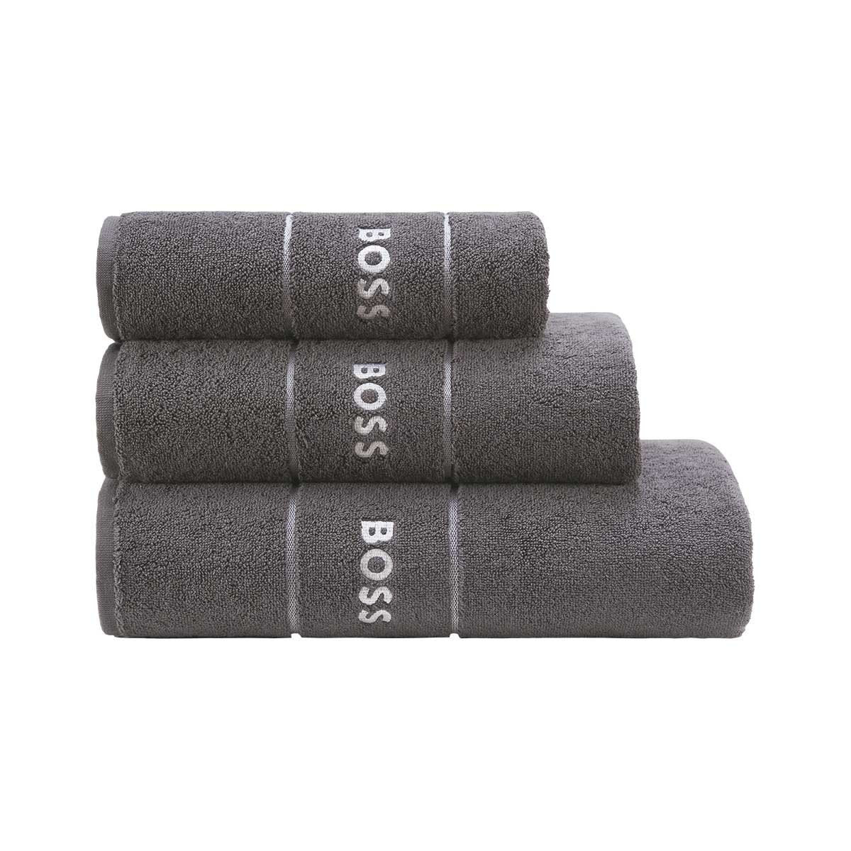 2 Piece 100% Cotton Bath Sheet Hugo Boss Color: Limelight