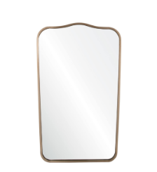 Antiqued Nickel Wall Mirror