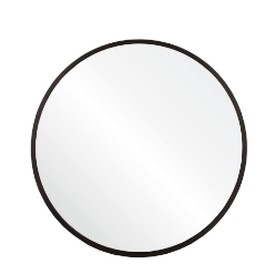 Black Nickel Round Accent Mirror