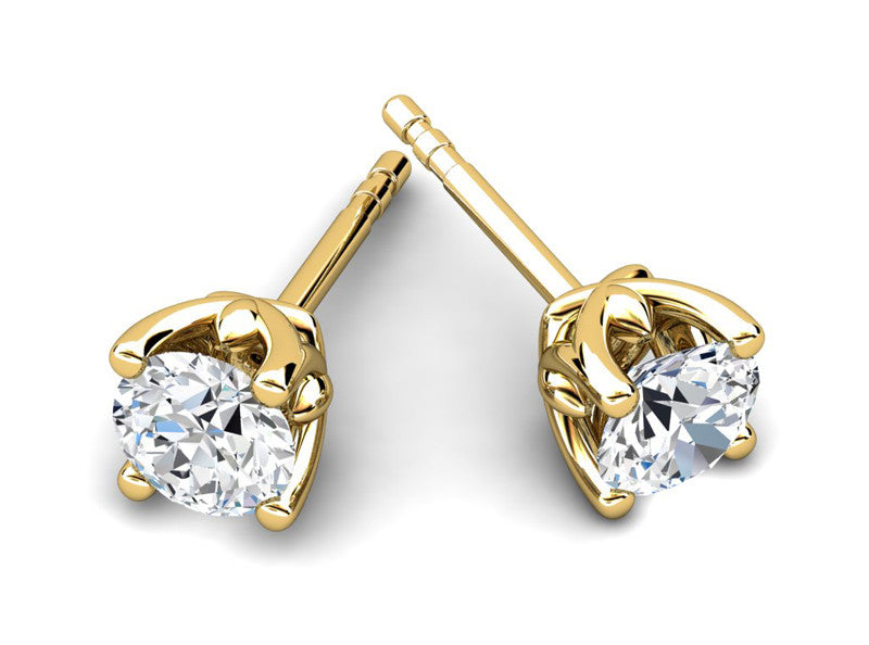 ladies gold stud earrings