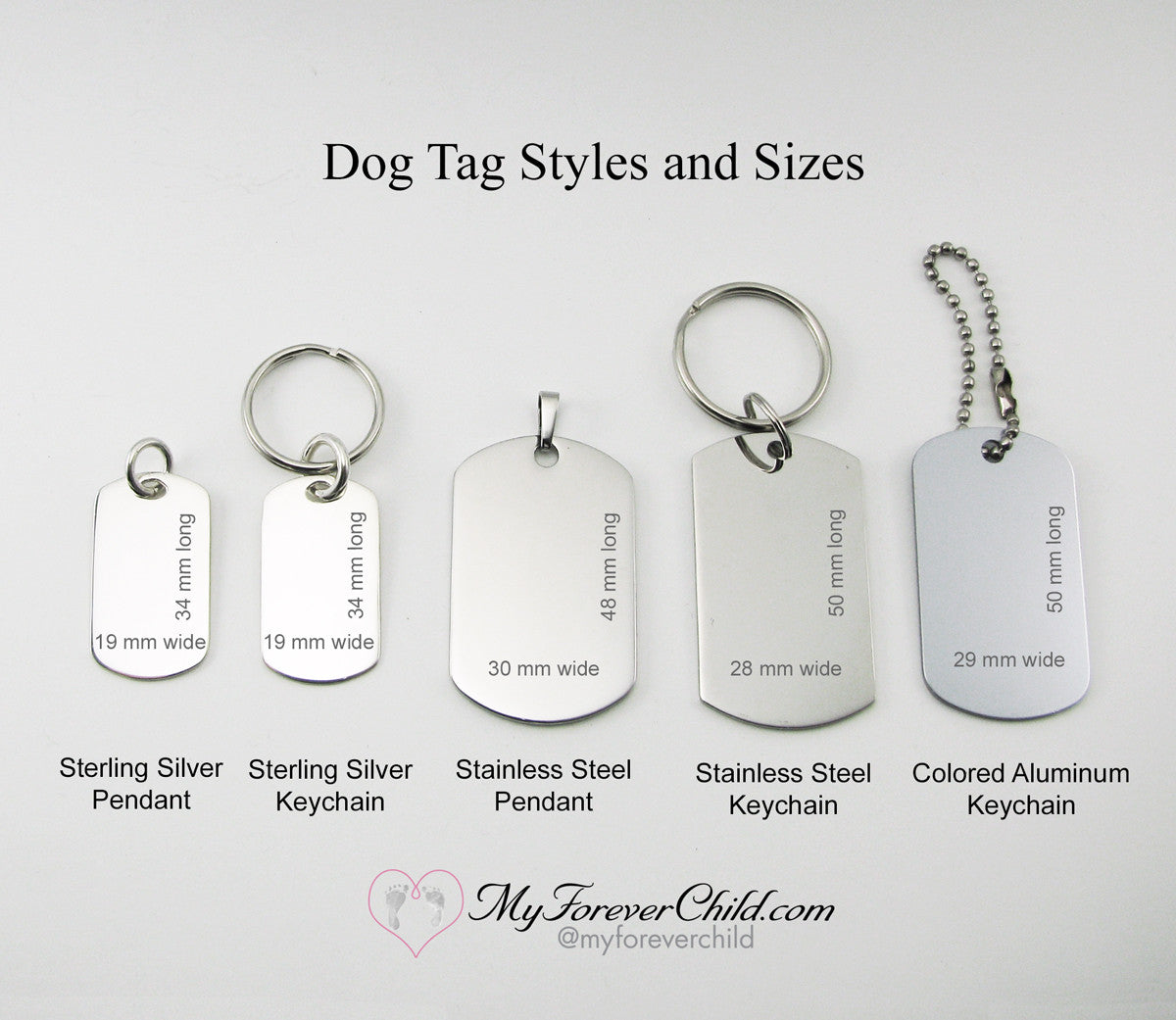 baby dog tags necklace