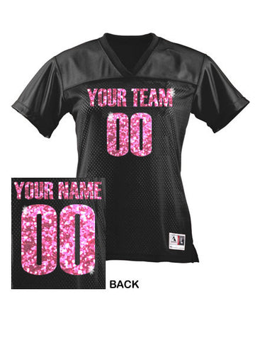 pink football jersey personalized