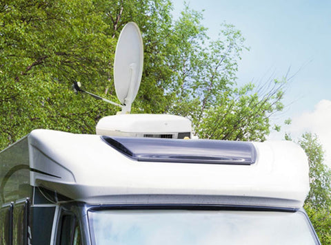 Portable and installed satellite dishes