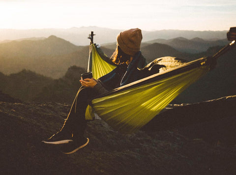 Travel hammocks and hammock packs can go up just about anywhere.