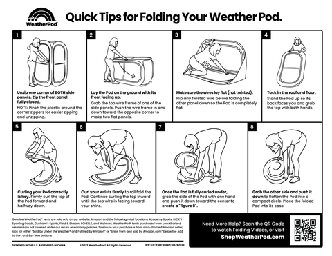 WeatherPod Pod Folding Guide