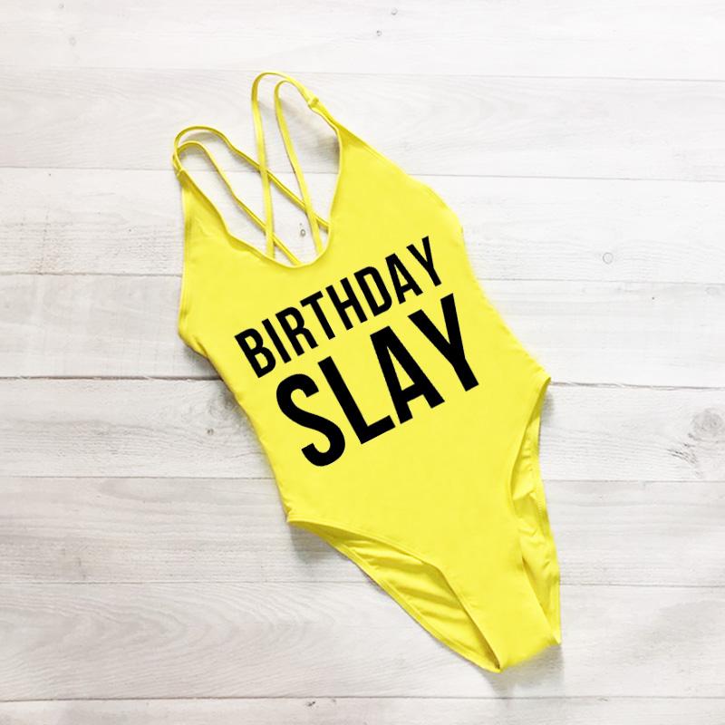 birthday slay bathing suit