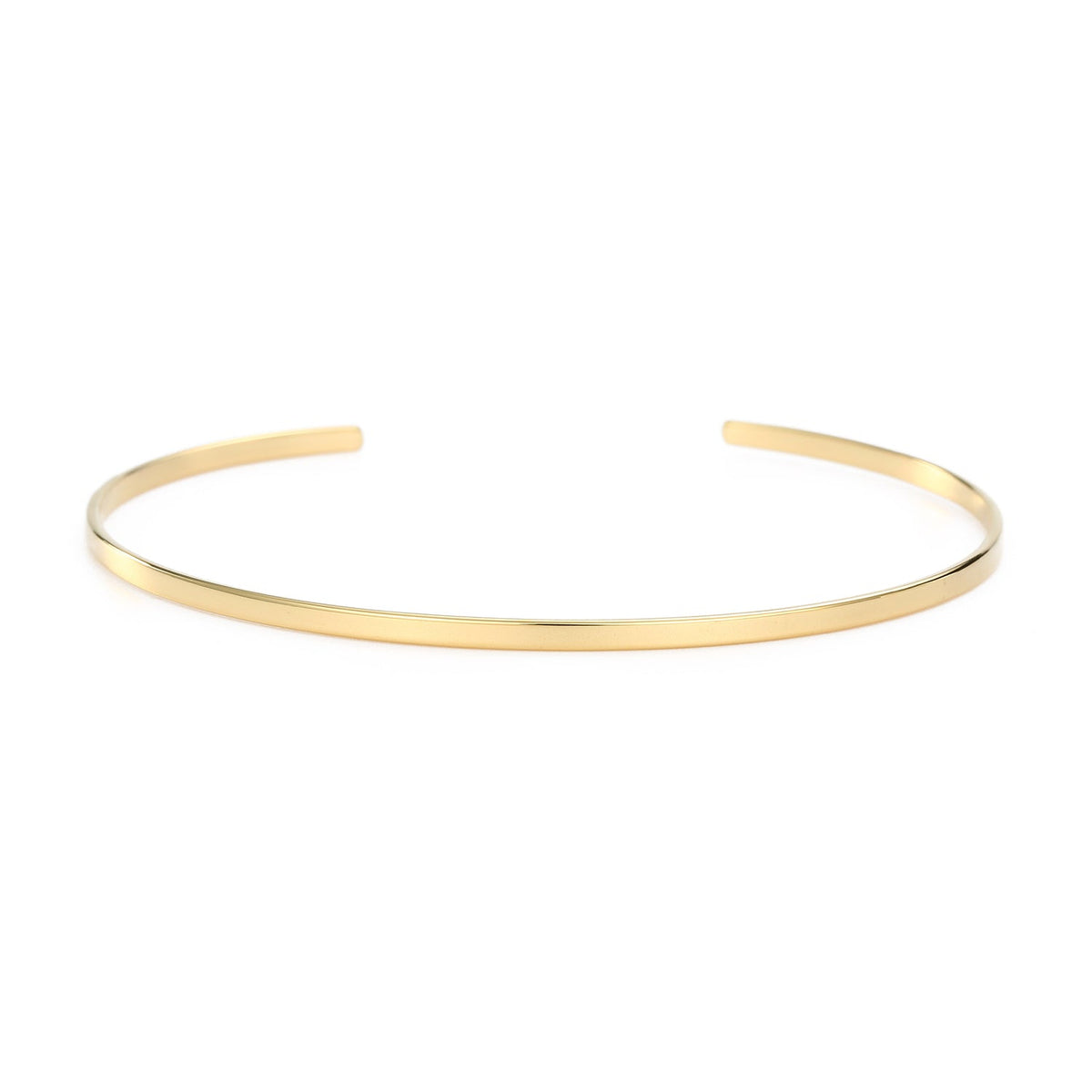 Channel Setting Open Adjustable Cuff Bangle