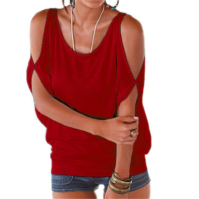 casual cold shoulder tops