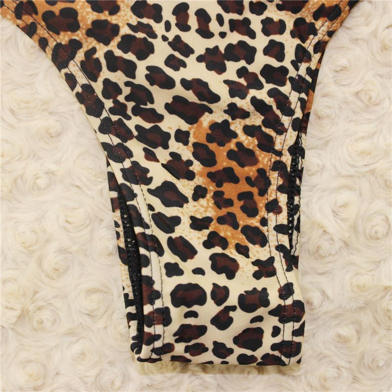 Sexy Leopard Bandeau Bikinis Brazilian Women Sexy Swimsuit Vest Style