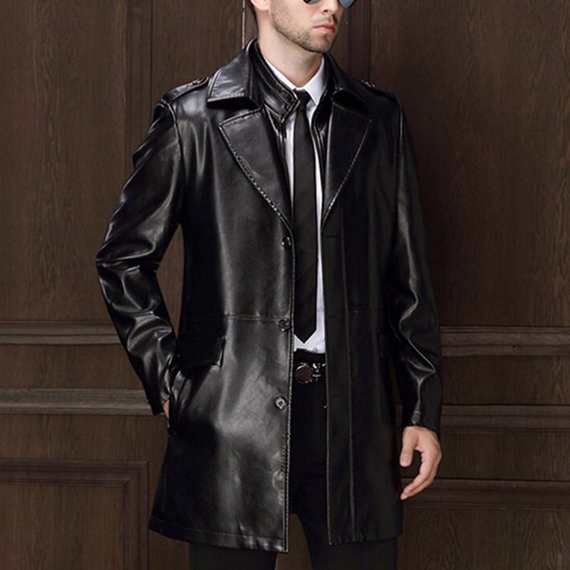 New Arrival Men's Genuine Leather Jacket Men Coat Brand Men Leather Bo