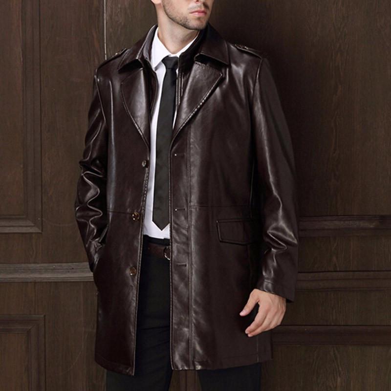 New Arrival Men's Genuine Leather Jacket Men Coat Brand Men Leather Bo