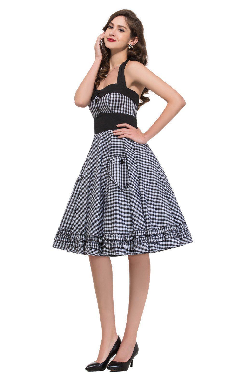 50s rockabilly Full Circle Pinup backless dress