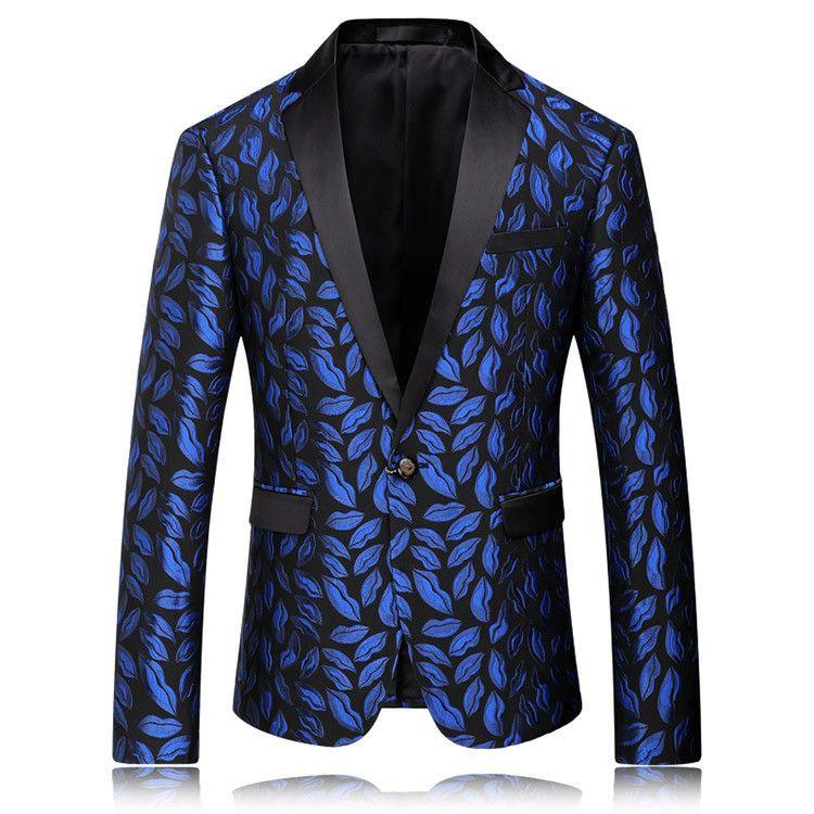 Blazer Men Royal Blue Mens Slim Fit Blazer Wedding Blazers For Men Sta