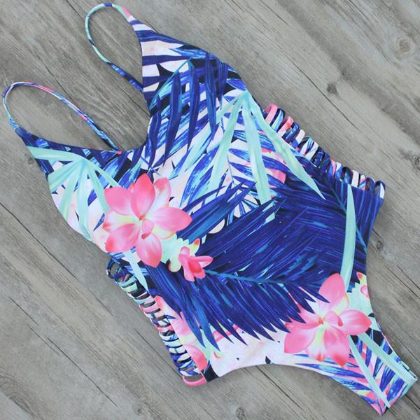 Summer Sexy Bandage Beachwear One Piece Swimsuit Bathing Suit Women On