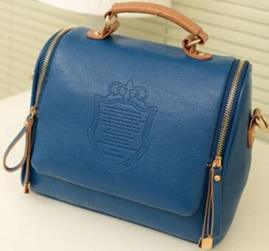 Women bag simple wild handbag New England crown shoulder messenger bag