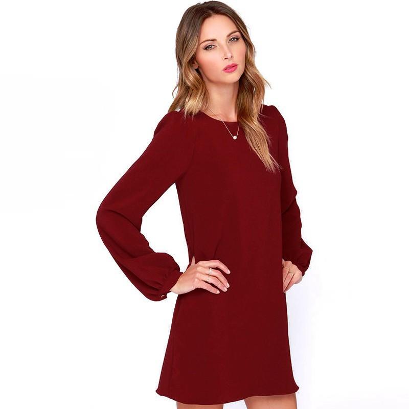 Autumn Dress Women Dresses Work Wear Elegant Casual Party Body con Lon