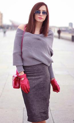 SheIn Women Crop Tops Batwing Sleeve Knitted Cardigan Female Fashion N