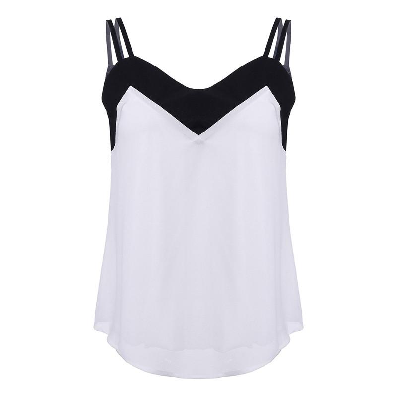 New Arrival Summer Style Sexy V Neck Womens Casual Sleeveless Halter B 