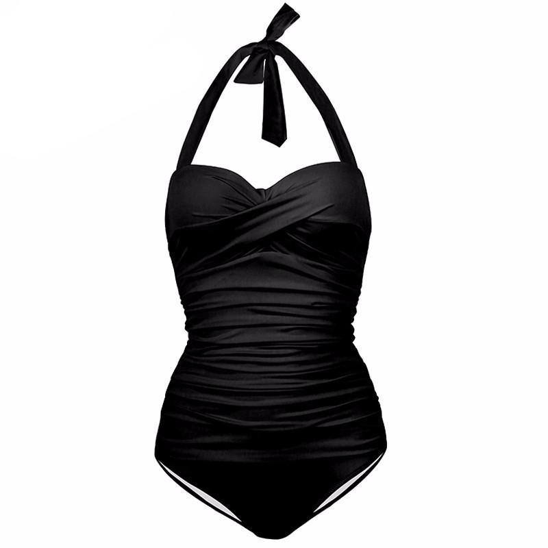 One Piece Swimsuit Plus Size Swimwear Women 2016 Summer Beach Wear Hal