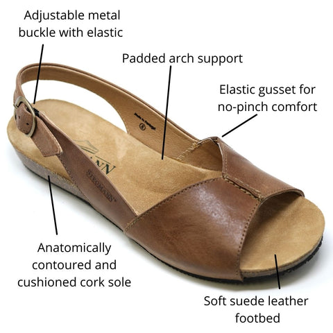 Louisa Slingback Sandal - one of the best sandals for plantar fasciiitis