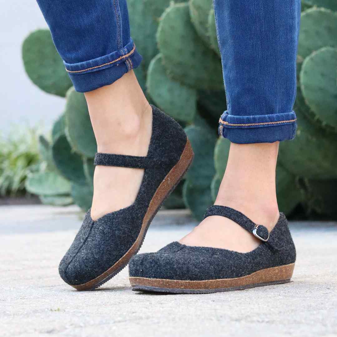 Women's Eva Wool Felt Mary Jane