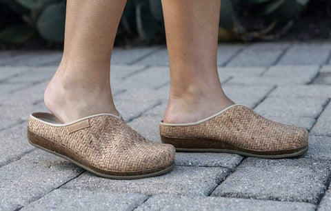 Maria Mule in Cork Basketweave