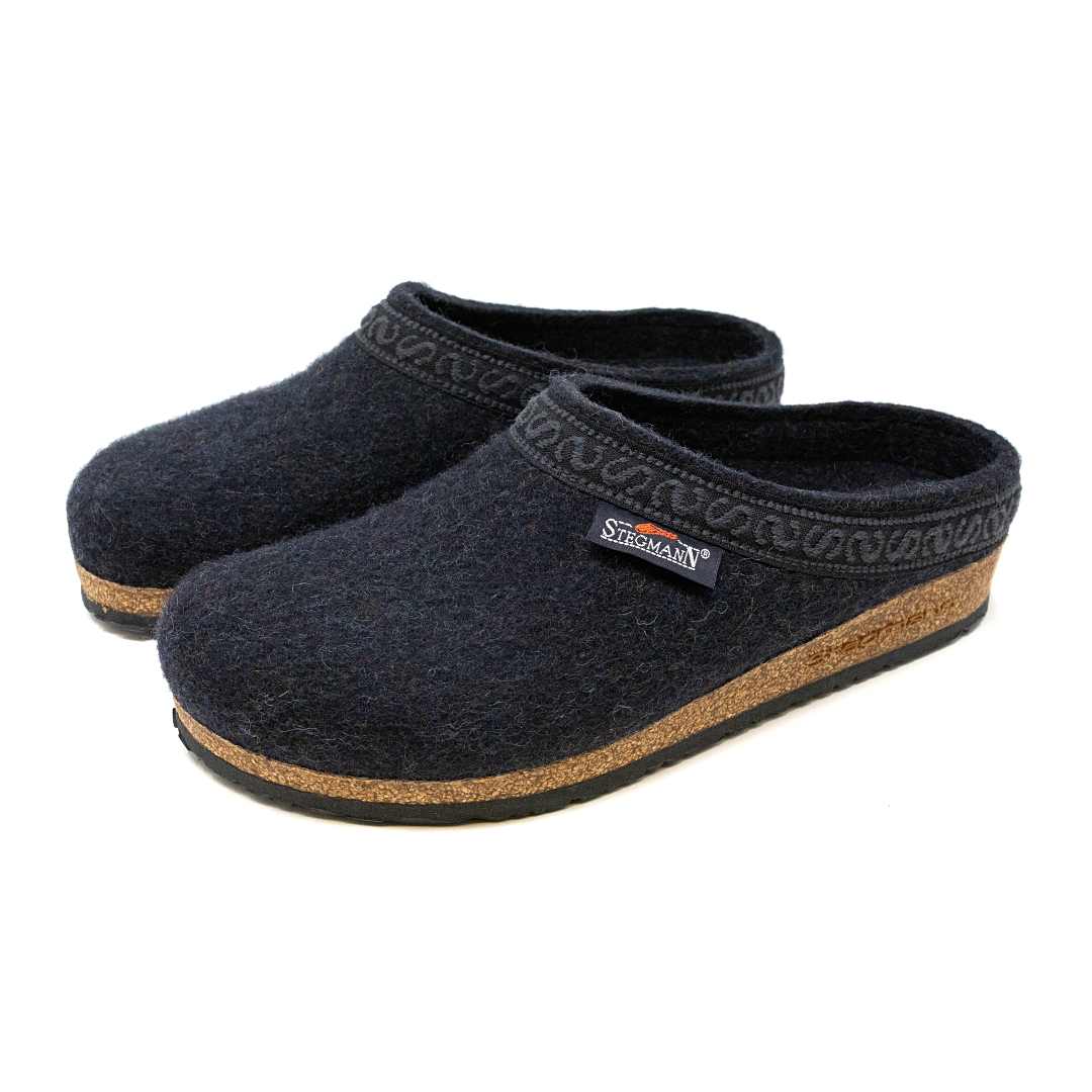 boiled wool clogs