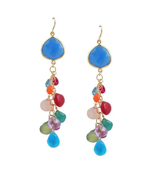 Horn Earrings | Turquoise Drop Earrings | Devon Leigh Jewelry