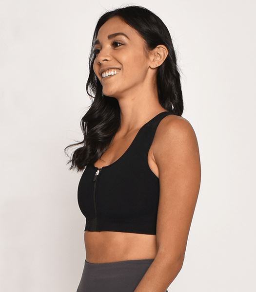 AlignMe™ Zipper Posture Sports Bra For Women - Alignmed