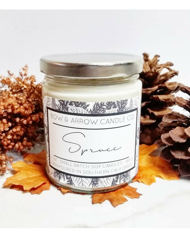 Spruce Scented 8 oz Soy Candle - Bow & Arrow Candle Co. – Bow & Arrow Candle  Co.