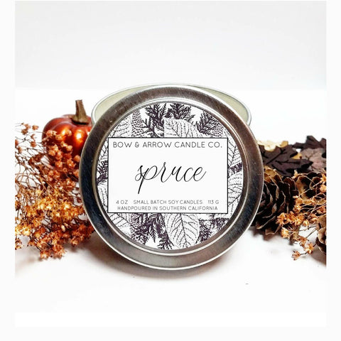 Spruce Scented 8 oz Soy Candle - Bow & Arrow Candle Co. – Bow & Arrow Candle  Co.