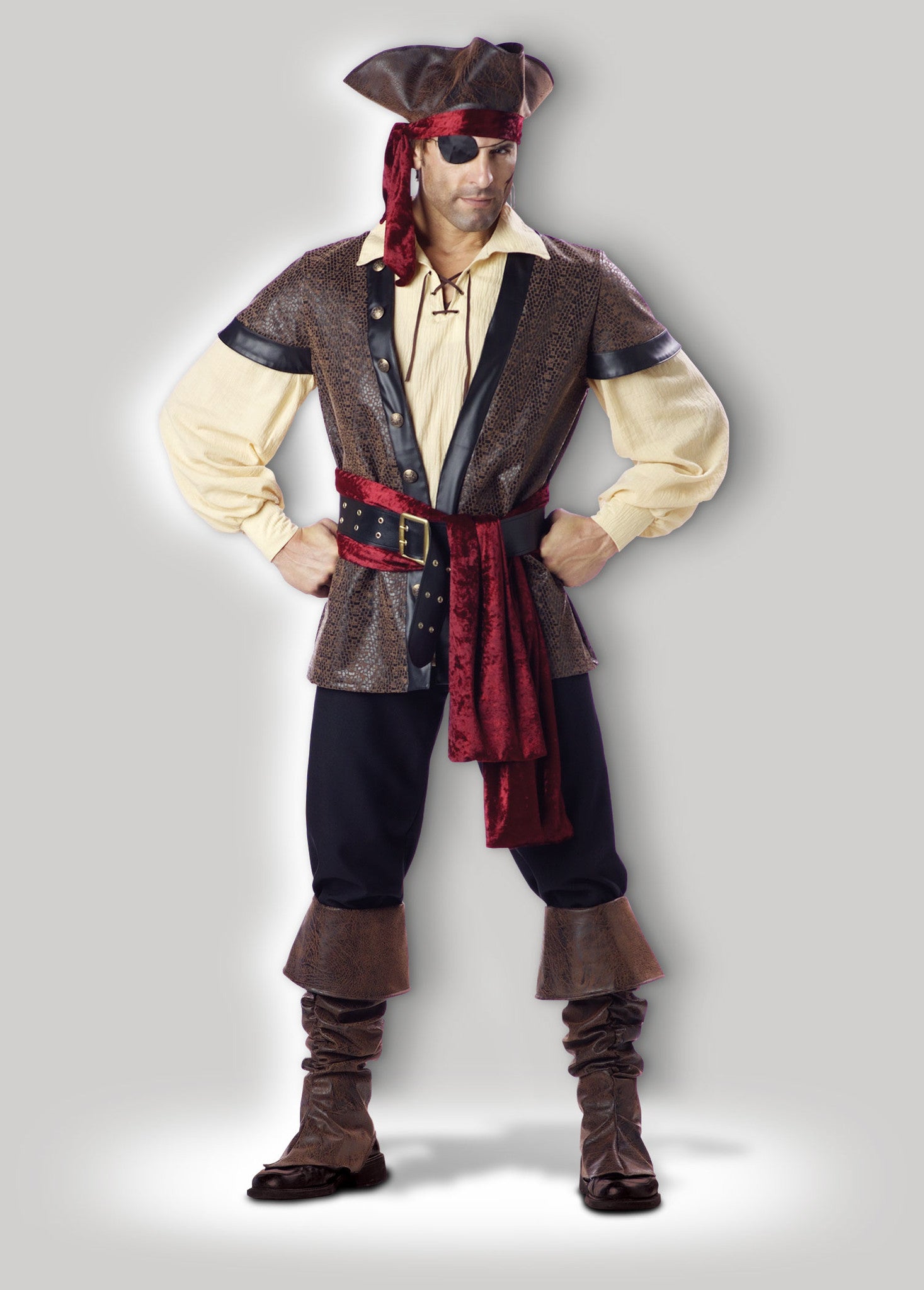 Rustic Pirate Deluxe Adult Costume Incharacter Costumes 1435