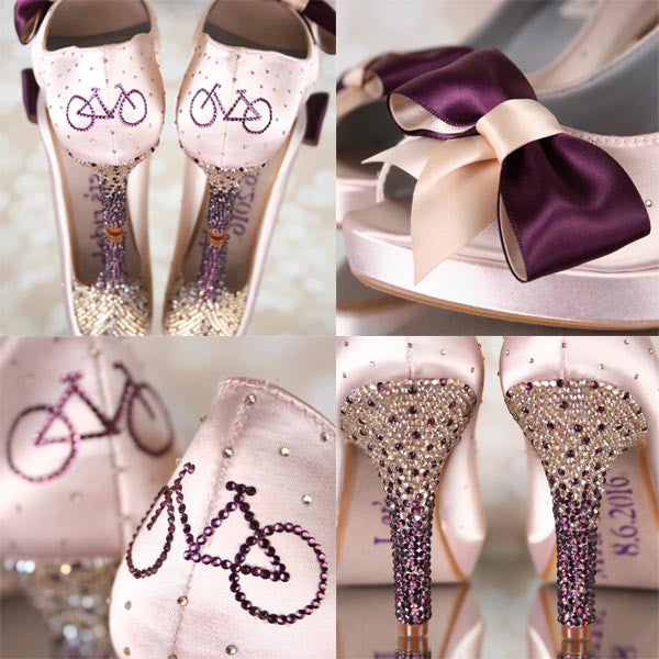 Bicycle Wedding Shoes Biker Wedding Custom Wedding Shoes Photos Ever Angle