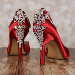 Red Wedding Shoes Custom Wedding Shoes Ellie Wren 