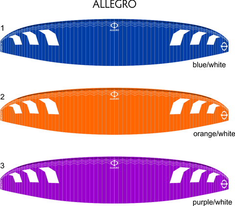 The PHI ALLEGRO is designed with an aspect ratio of 6 in the low-level C range. This follows our strategy of taking small steps between the different wing classes, enabling a step to step progress.