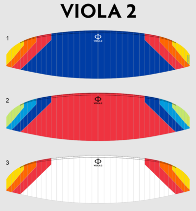 PHI Viola 2 Paraglider Available Colours