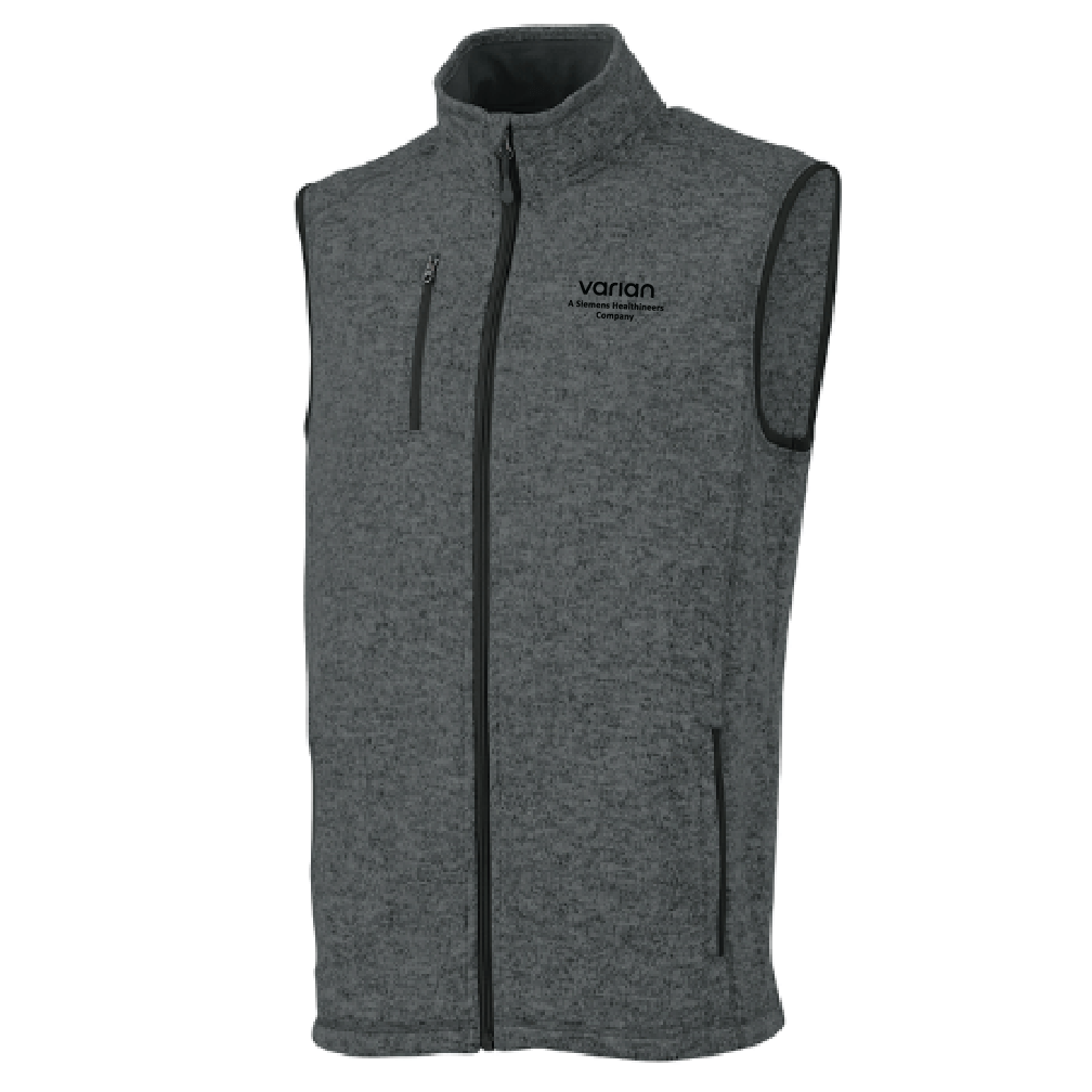 Men's Pacific Heathered Sweater Fleece Vest | Varian - A Siemens ...