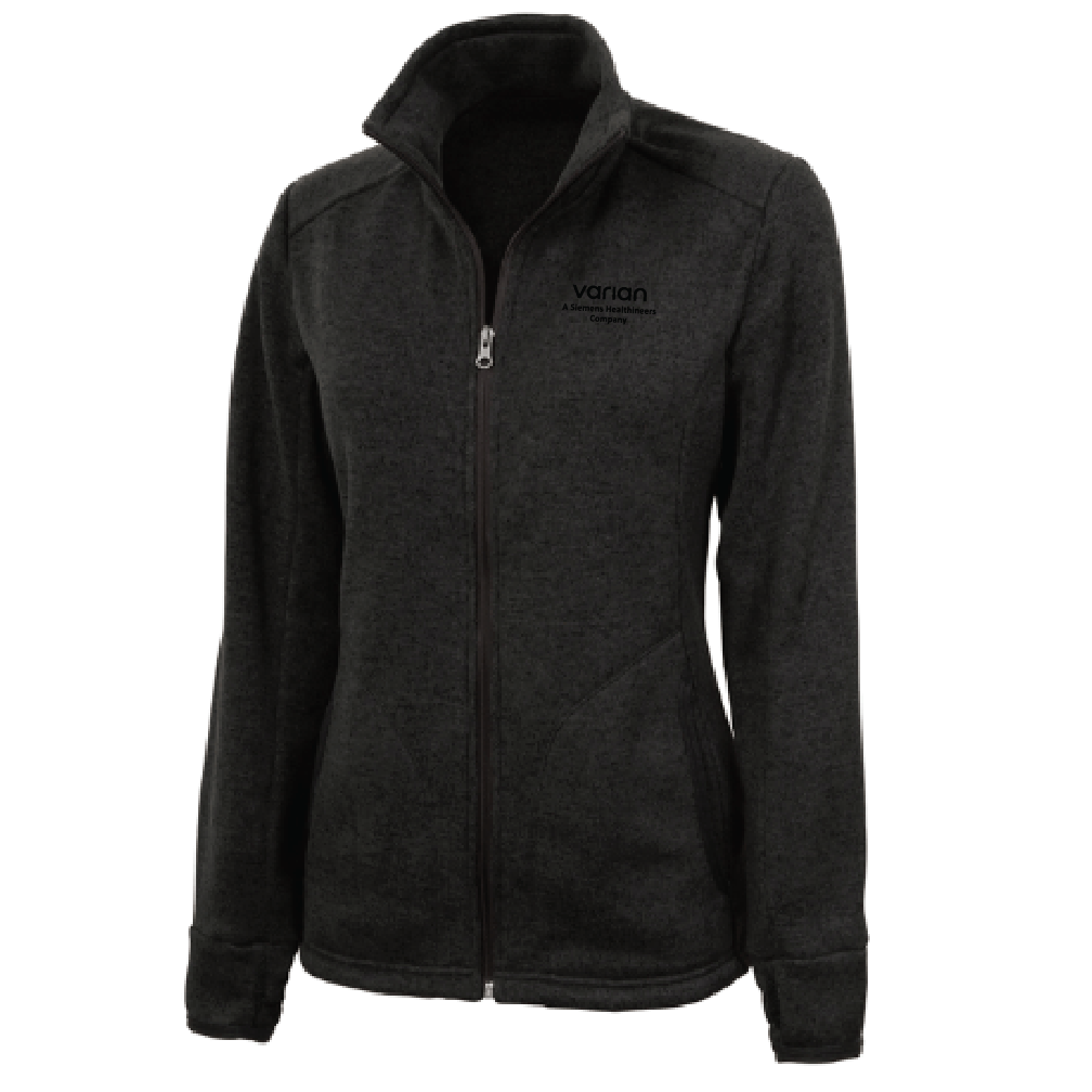 Ladies Heathered Sweater Fleece Jacket | Varian - A Siemens ...