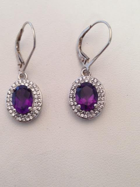 Amethyst & Sterling Silver Earrings